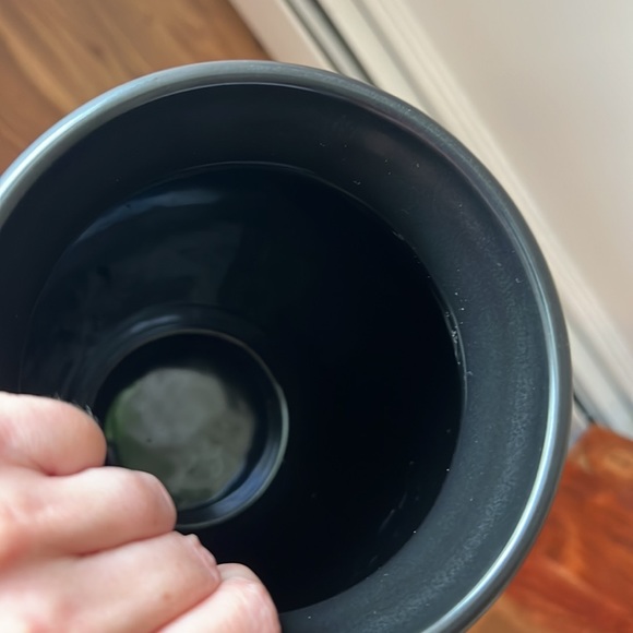 Poole Pottery England Galaxy Pattern Matte Black With Lava Glaze Large Vase. - Picture 8 of 14